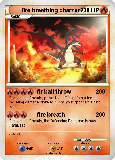 Pokemon fire breathing charzar