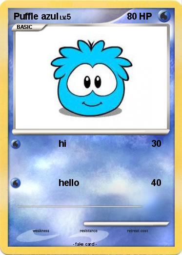 Pokemon Puffle azul