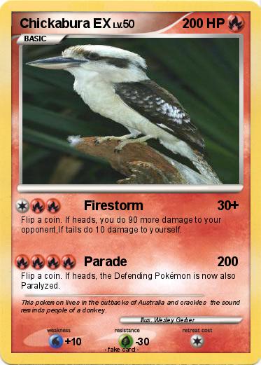 Pokemon Chickabura EX