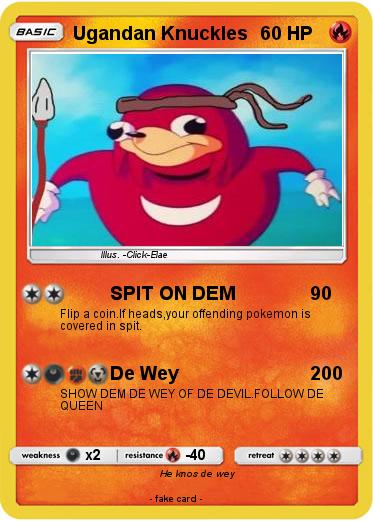 Pokemon Ugandan Knuckles