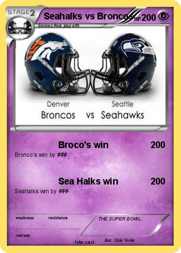 Pokemon Seahalks vs Broncos