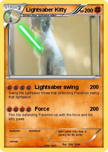 Pokemon Lightsaber Kitty