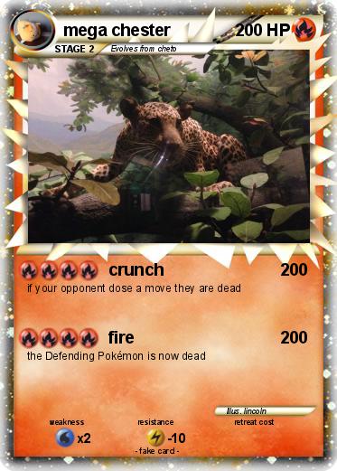 Pokemon mega chester