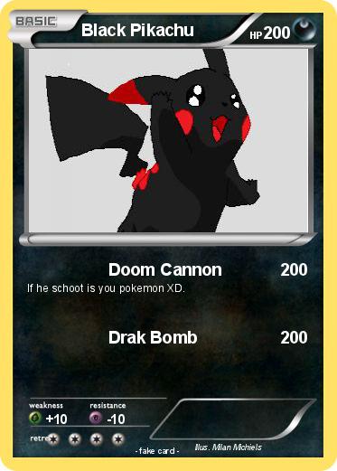 Pokemon Black Pikachu