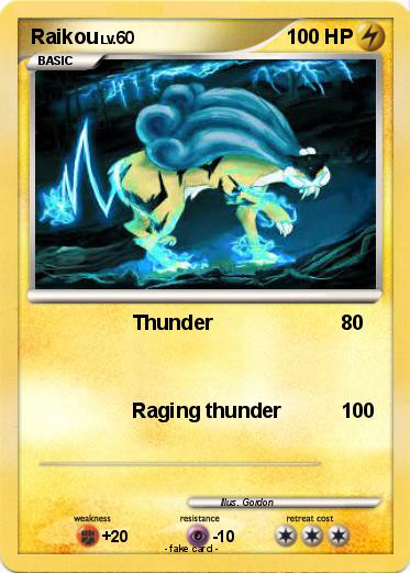 Pokemon Raikou