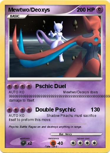 Pokemon Mewtwo/Deoxys