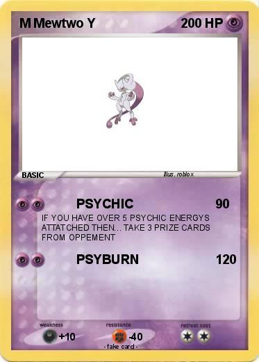 Pokemon M Mewtwo Y