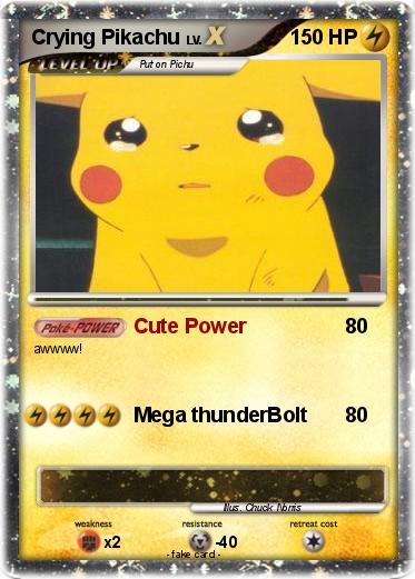 Pokemon Crying Pikachu