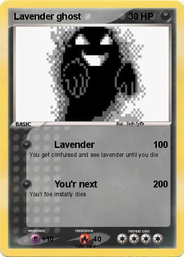 Pokemon Lavender ghost