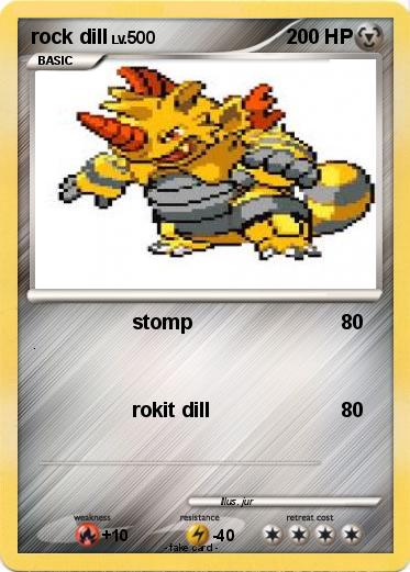 Pokemon rock dill