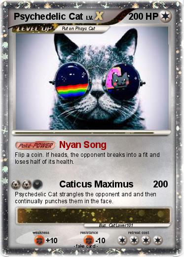 Pokemon Psychedelic Cat