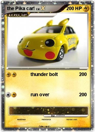 Pokemon the Pika car!