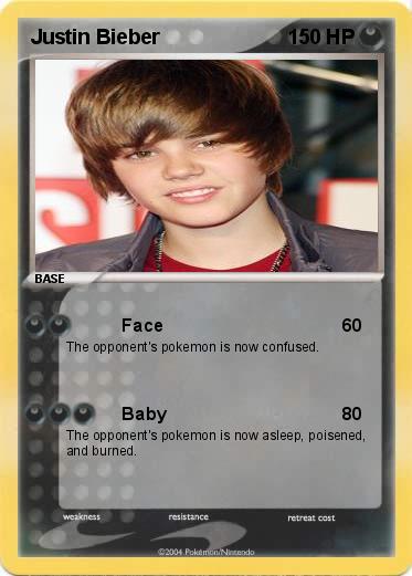 Pokemon Justin Bieber