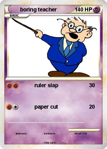 Pokemon boring teacher
