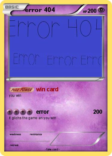 Pokemon error 404