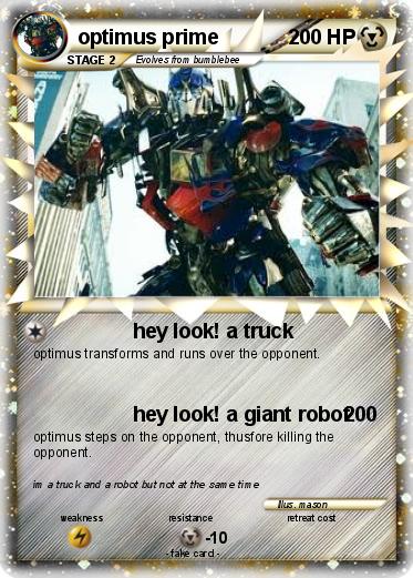 Pokemon optimus prime