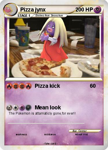 Pokemon Pizza jynx