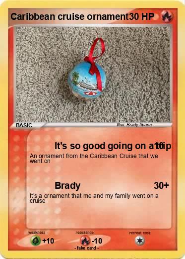 Pokemon Caribbean cruise ornament