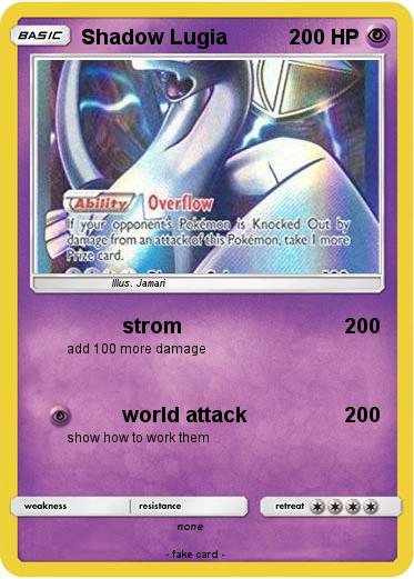 Pokemon Shadow Lugia