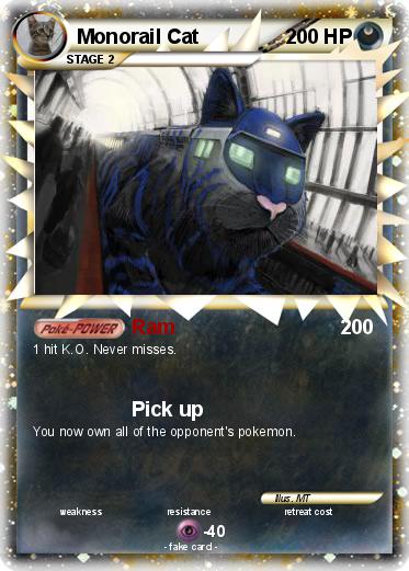 Pokemon Monorail Cat