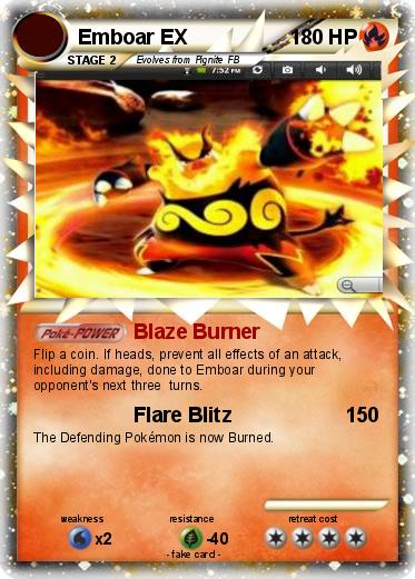 Pokemon Emboar EX Pokemon Emboar EX