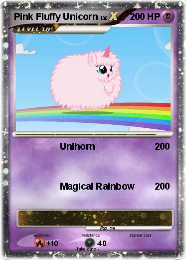 Pokemon Pink Fluffy Unicorn