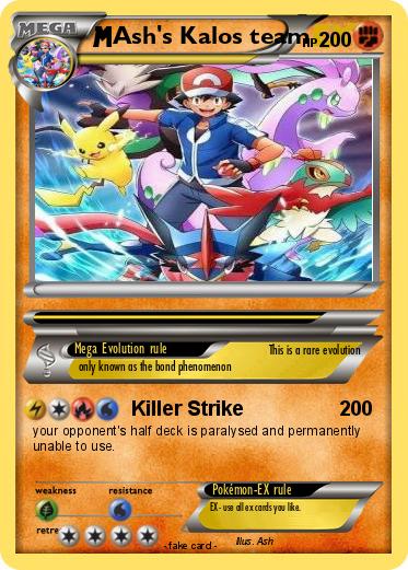 Pokemon Ash's Kalos team