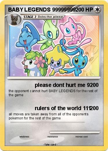 Pokemon BABY LEGENDS 99999999