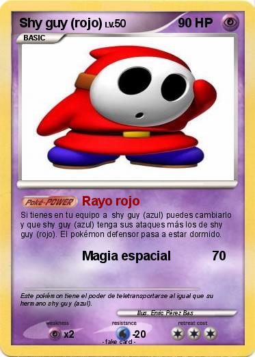 Pokemon Shy guy (rojo)