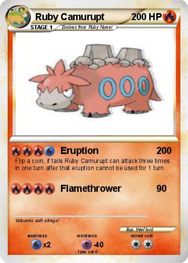 Pokemon Ruby Camurupt