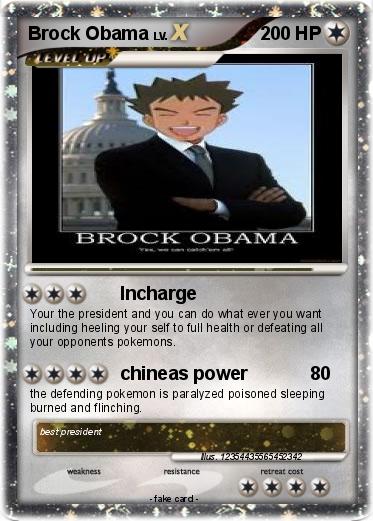 Pokemon Brock Obama