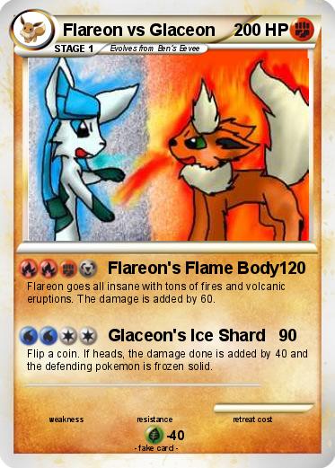 Pokemon Flareon vs Glaceon