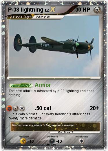 Pokemon P-38 lightning