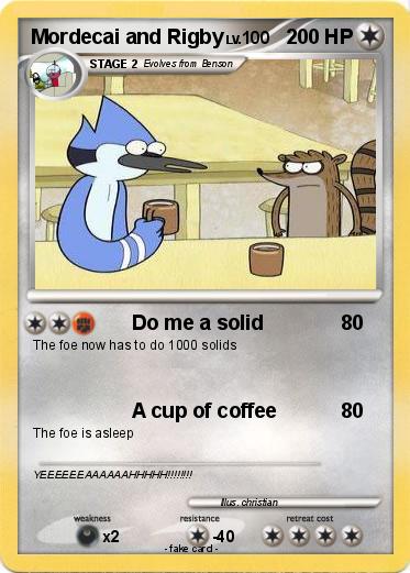 Pokemon Mordecai and Rigby