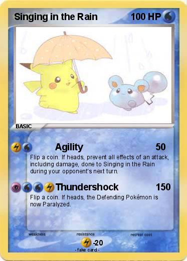 Pokemon Singing in the Rain
