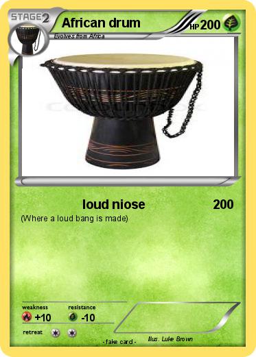 Pokemon African drum