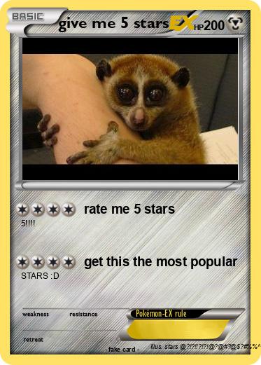 Pokemon give me 5 stars