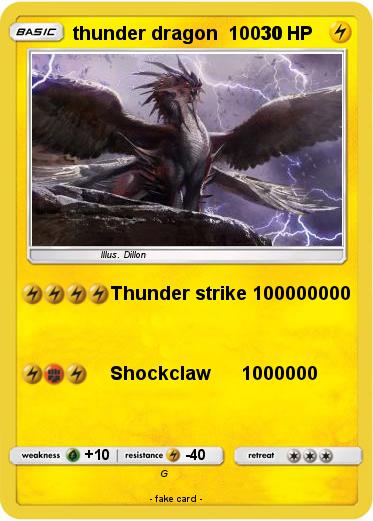 Pokemon thunder dragon  10030