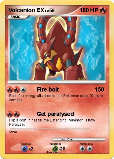 Pokemon Volcanion EX
