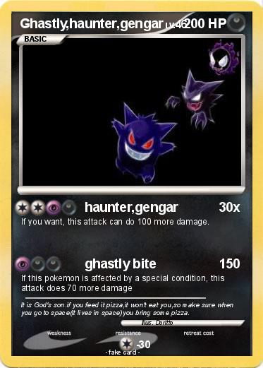 Pokemon Ghastly,haunter,gengar