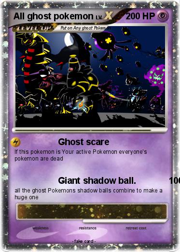 Pokemon All ghost pokemon