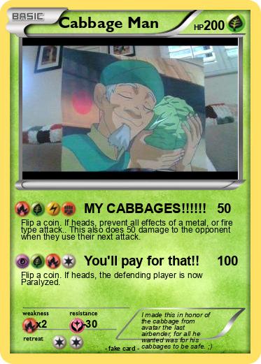 Pokemon Cabbage Man