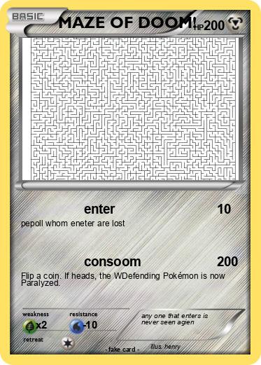 Pokemon MAZE OF DOOM!