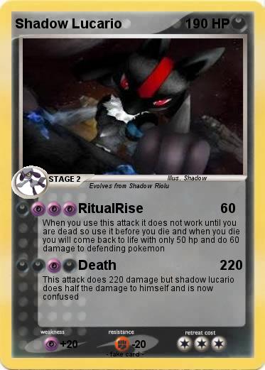 Pokemon Shadow Lucario