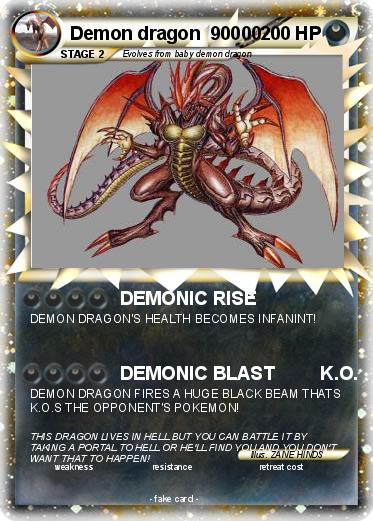 Pokemon Demon dragon  90000
