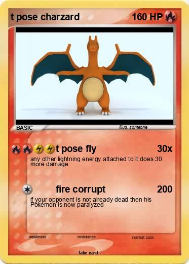 Pokemon t pose charzard