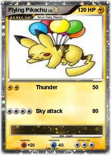 Pokemon Flying Pikachu