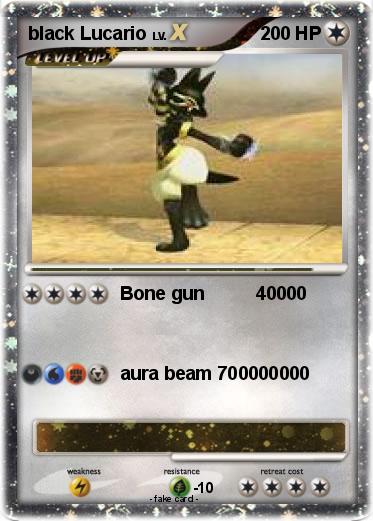 Pokemon black Lucario