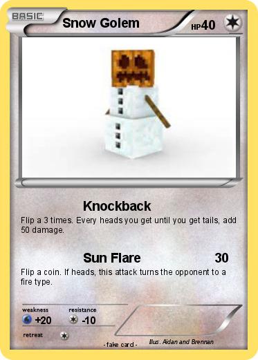 Pokemon Snow Golem