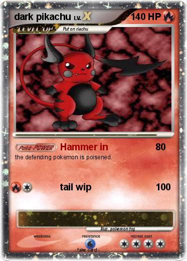 Pokemon dark pikachu